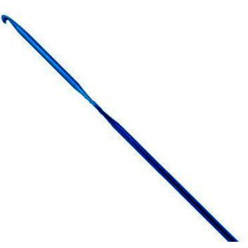 Крючок для вязания металл синий 2,5мм